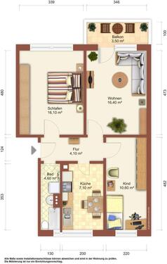 Foto - 3 Zimmer Etagenwohnung zur Miete in Zittau