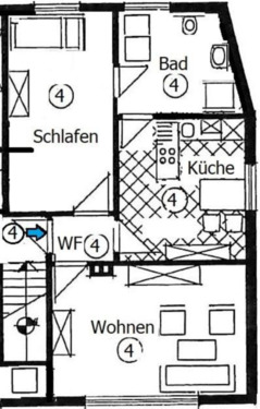 Foto - 2-ZKB-Wohnung mit Tageslichtbad & Stellplatz