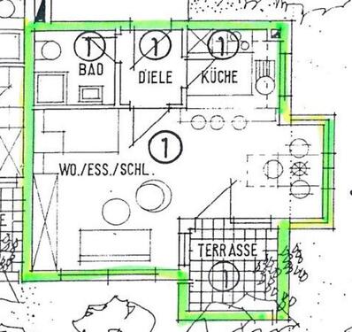 Foto - 1 Zimmer Erdgeschoßwohnung zur Miete in Leonberg