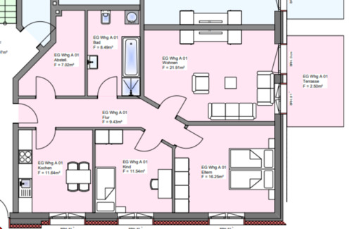 Foto - 3 Zimmer Erdgeschoßwohnung in Papenburg
