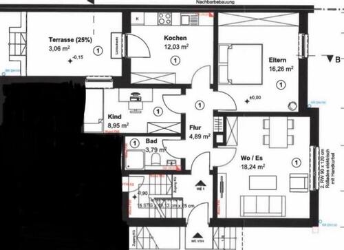 Foto - 3 Zimmer Erdgeschoßwohnung zur Miete in Rheda-Wiedenbrück