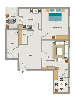 Foto - Etagenwohnung zur Miete in Gelsenkirchen