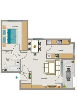 Foto - Etagenwohnung zur Miete in Recklinghausen