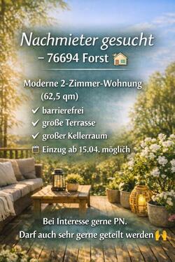 Foto - 2 - Zimmer Mietwohnung in 76694