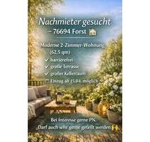 2 - Zimmer Mietwohnung in 76694 - Forst