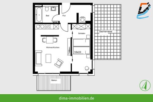Foto - 2 Zimmer Etagenwohnung zur Miete in Schkeuditz