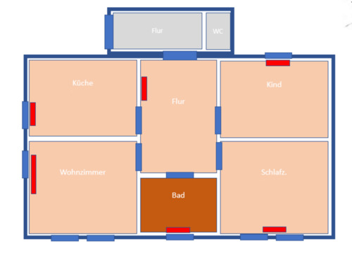 Foto - 3-Zimmer-Wohnung in Klein-Zimmern zur Vermietung ab 01.03.2026