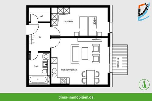 Foto - 2 Zimmer Etagenwohnung zur Miete in Schkeuditz