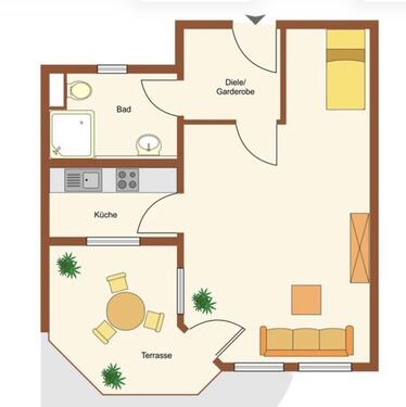 Foto - 1.5 Zimmer Terrassenwohnung in Salach