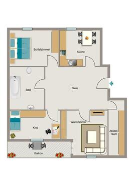 Foto - Etagenwohnung zur Miete in Herne