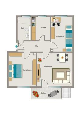 Foto - Etagenwohnung zur Miete in Voerde (Niederrhein)