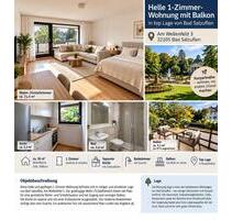Helle 1-Zimmer-Wohnung mit Balkon & EBK – Kurparknähe - Bad Salzuflen