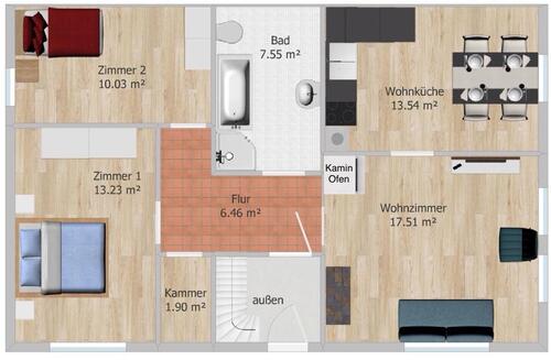 Foto - 3,5 Zi. Whg. & Gartenmitbenutzung, zentral gelegen