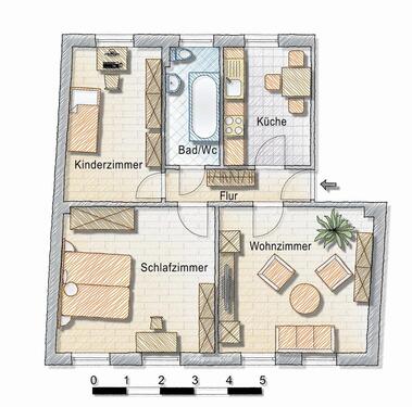 Foto - Etagenwohnung in Schönebeck (Elbe) zur Miete