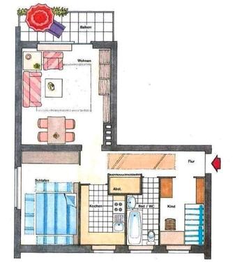 Foto - 2 Zimmer Etagenwohnung zur Miete in Berlin