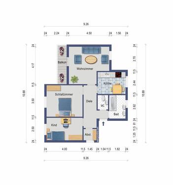 Foto - Etagenwohnung zur Miete in Vellmar