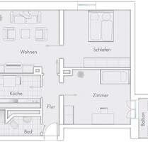renovierte 3 Zimmerwohnung mit Küche - Lübeck Sankt Lorenz Nord