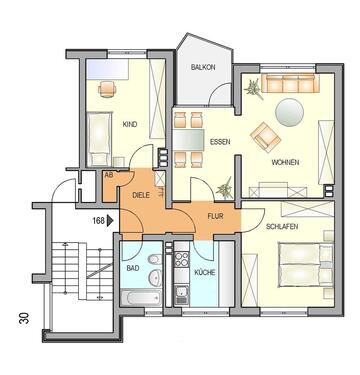 Foto - 3 Zimmer Etagenwohnung in Remscheid