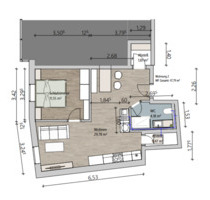 Moderne 2-Zimmer-Wohnung (48 m²) in Furth im Wald – Einbauküche