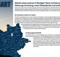 Stilvoll urban wohnen in Stuttgart-Nord 3-Zimmer