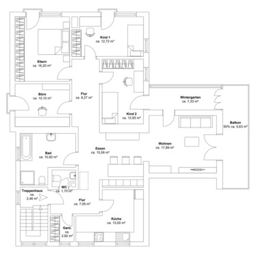 Foto - 5 Zimmer Etagenwohnung zum Kaufen in Gilching