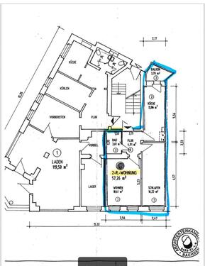 Foto - renovierte 2-Raum-Wohnung mit Balkon