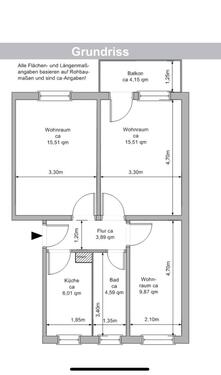 Foto - Wohnung mit Einbauküche Ikea ab 31.12 ggfs. auch früher frei