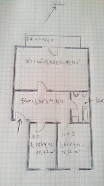 Foto - 3 Zimmer Wohnung 95 qm 1.Obergeschoß Wohnung in Triftern