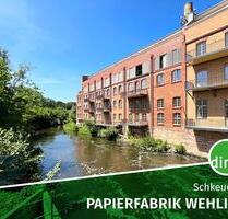 ERSTBEZUG sanierte Papierfabrik | Wohnen am Wasser mit Balkon, 2 Bädern, AR, Stellplatz u.v.m. - Schkeuditz