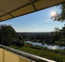Exponierte Lage - Traumblick vom Balkon der 2-Raum-Wohnung - Meißen