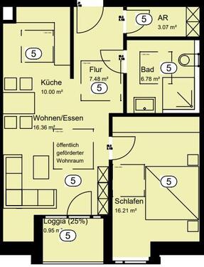 Foto - 2 Zimmer Etagenwohnung zur Miete in Recke