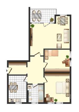 Foto - 3 Zimmer Etagenwohnung zur Miete in Osterode am Harz