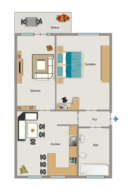 Foto - 2.5 Zimmer Etagenwohnung zur Miete in Dinslaken