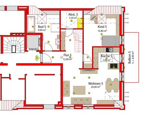 Foto - 4 Zimmer Maisonettenwohnung zur Miete in Bremen