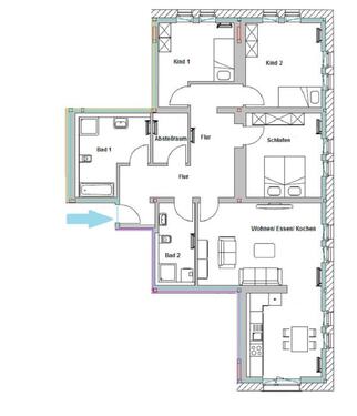 Foto - 4 Zimmer Dachgeschoßwohnung in Brandenburg an der Havel