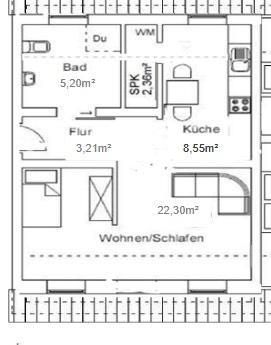 Foto - 2 Zimmer Dachgeschoßwohnung zur Miete in Treia