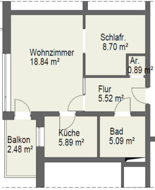 Foto - 2 Zimmer Etagenwohnung zur Miete in Papenburg