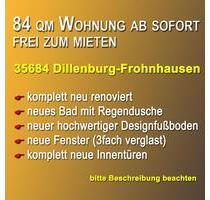 Mietwohnung komplett renoviert 84m² in Dillenburg-Frohnhausen