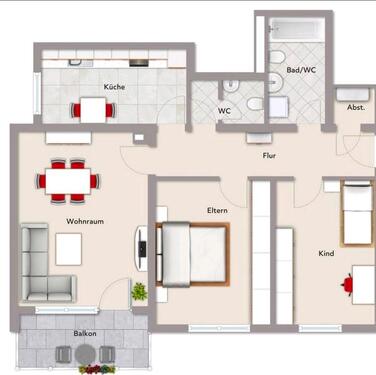 Foto - 3 Zimmer Wohnung in Waldbronn - Reichenbach zu vermieten!