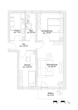Foto - Etagenwohnung in Prenzlau zur Miete