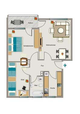 Foto - 3 Zimmer Etagenwohnung zur Miete in Krefeld