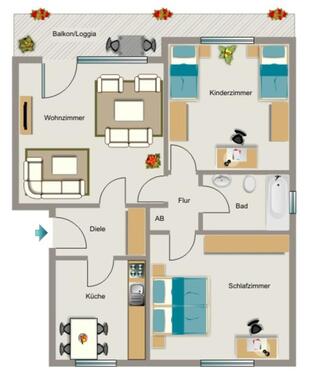 Foto - Demnächst frei! 3-Zimmer-Wohnung in Dortmund Brackel