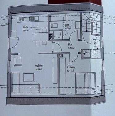 Foto - OG. Wohnung ca. 90qm - 850,00&nbsp;EUR Kaltmiete, ca.&nbsp; 90,00&nbsp;m&sup2;