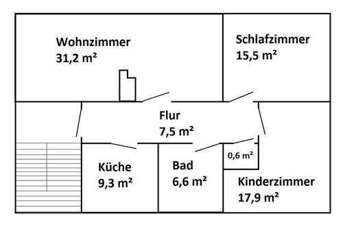 Foto - Etagenwohnung in Goslar zur Miete