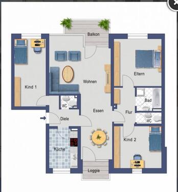 Foto - 4 Zimmer Etagenwohnung zur Miete in Reinbek