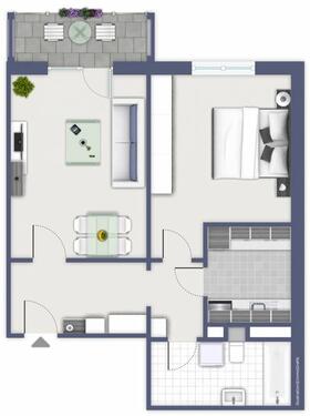 Foto - 2 Zimmer Etagenwohnung zur Miete in Chemnitz