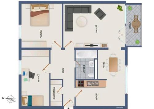 Foto - 3,5 Zimmer Wohnung in Wiesloch - 250.000,00 EUR Kaufpreis, ca.  80,00 m²