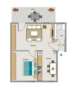 Foto - Etagenwohnung zur Miete in Marl