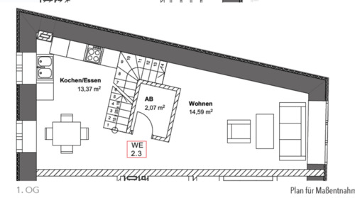 Foto - 2 Zimmer Etagenwohnung in Schrobenhausen