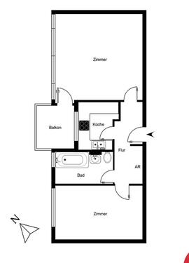 Foto - 2 Zimmer Etagenwohnung zur Miete in Berlin